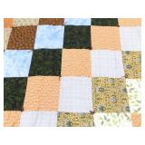 2 Medium Sized Hand Made Patchwork Quilts