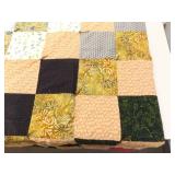 2 Medium Sized Hand Made Patchwork Quilts
