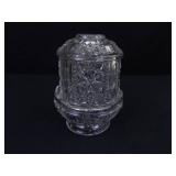 Vintage Indiana Glass Stars and Bars Fairy Lamp