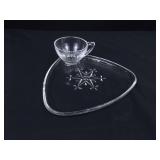 Lot of 2 NEW in Open Box Vintage Indiana Glass Snowflake 4 Person Luncheon Sets