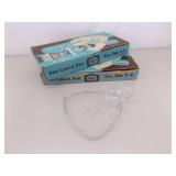 Lot of 2 NEW in Open Box Vintage Indiana Glass Snowflake 4 Person Luncheon Sets