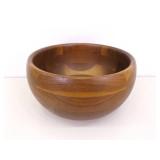 Vintage Richmond Cedar Works 9" Wood Bowl and 6 Upsala Teak Wood 5.25" Bowls