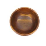 Vintage Richmond Cedar Works 9" Wood Bowl and 6 Upsala Teak Wood 5.25" Bowls