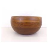 Vintage Richmond Cedar Works 9" Wood Bowl and 6 Upsala Teak Wood 5.25" Bowls