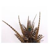 Lot of 3 Vintage Vases Full of Peacock etc. Feathers