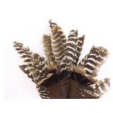 Lot of 3 Vintage Vases Full of Peacock etc. Feathers