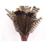 Lot of 3 Vintage Vases Full of Peacock etc. Feathers