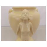 HYPER RARE Vintage Red Wing Rumrill Figural Vase in HIGH Mint Condition.