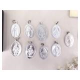 Lot of Misc Catholic Christian Statuettes, Rosaries, Charms, etc.