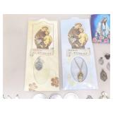 Lot of Misc Catholic Christian Statuettes, Rosaries, Charms, etc.