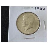 1966 Kennedy 40% Silver Half Dollar