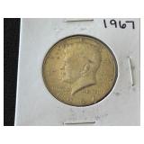 1967 Kennedy Half Dollar 40% Silver
