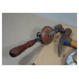 Assorted Tools - Hammer, Adjustable Wrenches, Chisles