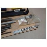 Assorted Tools - Hammer, Adjustable Wrenches, Chisles