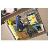 Assorted Painting Tools and Supplies - Rollers, Paint, Brushes