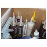 Assorted Hardware - Caulk Gun, Hair Clog Blaster, Caulk