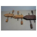Vintage Wood Screw Clamps
