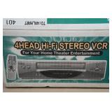 Sanyo 4-Head Hi-Fi Stereo VCR