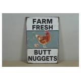 Vintage Style Metal Sign - Butt Nuggets