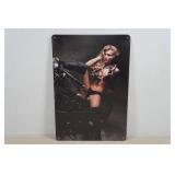 Novelty Metal Sign - Motorcycle
