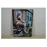 Novelty Metal Sign - Motorcycle