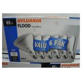 *3* 6-Packs of Sylvania 65w Indoor Flood Light Bulbs