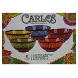 Carlos Cactus Canyon Terracotta Soup Bowl Set of 5