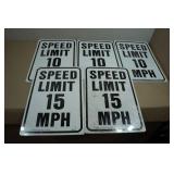 *5* Metal Speed Limit Signs