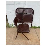 *3* Metal Folding Chairs