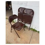 *3* Metal Folding Chairs