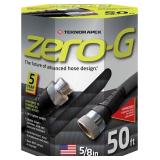 zero-G 4001-50 Lightweight, Ultra Flexible, Durable, Kink-Free Garden Hose, 5/8-Inch by 50-Feet,Black