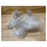 HOUSE DAY Clear Plastic Hangers 12 Pack, Durable Crystal Hangers for Clothes, Light Weight Plastic Dress Hanger for Women, Versatile 16.7