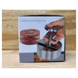 Brigii 304 Stainless Steel Burger Press,Hamburger Patty Maker, Heavy Duty Stainless Steel Burger Press for Ground Beef, Burgers (Dishwasher Safe) (BP01 PRO-5.5")