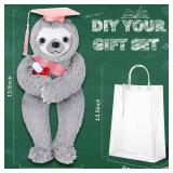 Hollowfly 2026 Graduation Gifts Plush Bear 10 Inch Stuffed Animal Signature for Class of 2026 Graduation Congratulations Bear with Cap Plushies for Students