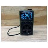 Bluetooth AM FM Shortwave Radio with NOAA Weather Alert,1250mAh Rechargeable Portable Pocket Radio with Best Reception,5W Big Speaker, Digital Tuner and Earphone,Support SD Card and USB MP3 Player