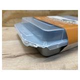 Farberware Nonstick Bakeware Rectangular Cake Pan with Lid, Cake Pans For Baking, 9-Inch x 13-Inch, Gray