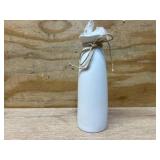 White Ceramic Vase-Flower Vase Dried Flower Vase for Modern Home Decor, Fit for Foyer Living Room Fireplace Bedroom Kitchen,Decent Gift, 8.27" H