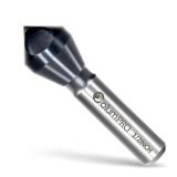 TiAlN Cobalt Single-End Countersink Chamfer Tool - Heavy-Duty M35 82-Degree Countersink Bit for Metal, Stainless Steel, Copper, Wood, Fiberboard, 1/2"