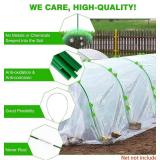 Garden Hoops for Raised Beds Row Cover, 36pcs 8ft Greenhouse Garden Grow Tunnel Netting Hoops, Greenhouse Support Hoops Garden Bed Hoops, Flexible Fiberglass DIY Hoops for Outdoor Plant, 24pcs Clips