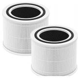 Core 300 Replacement Filter for LEVOIT Core 300 Core300-P Core 300S Core 300-P VortexAir Air Purifier, Core 300-RF, 3-in-1 Activated Carbon, 2 Pack, White, Core 300-P