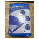 BETU Mattress Bags for Moving, Mattress Protector Waterproof Mattress Cover Queen Size Storage Bags with 8 Heavy-Duty Handles and Zipper for Bed Extra Thick Large Reusable (82"x62"x15" Blue)