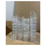 Tioncy 30 Pcs Acrylic Whiskey Glasses 9oz Shot Glasses for Liqueur Unbreakable Stackable Beer Glass for Man Drinking Water Vodka Cocktail Beer Party Bar