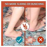 Waterproof Rug Pad, 7x9 Ft Under Area Rug Carpet Pad, Non Slip Rug Pads for All Floors and Hardwood Floors Finishes, Keep Carpets in Place Soft and Prevent Rug from Wrinkling or Buckling