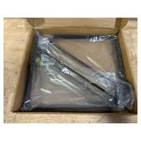 4-Pack Closet Rod Bracket, 10.8x10.8Inch Closet Shelf Brackets Heavy Duty Wall Mounted, Matte Black Steel Closet Rod Support Brackets Holder, 300 Lbs Load Capacity with Anchors Screws