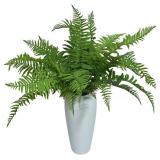 30" Fake Ferns Plants with 24 Fronds Faux Boston Fern Realistic Artificial Greenery Stems for Vase Home Decor Indoor 2Pcs