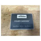 Four Candies 2PCS 0.5mm & 0.7 mm Metal Mechanical Pencils Set, 360PCS Lead Refills, 12 Erasers, Cool Lead Pencil with Case for School Writing, Sketching, Technical Work, Art Projects, Black & Silver