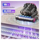 Mattress Vacuum Cleaner 550W 18KPa Bed Vacuum Cleaner with Smart Dust Sensor, UV-C Light, 149 F Heat, HEPA Filter, Handheld for Bed Sofa Couch