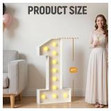 15 Light up Numbers 4 Feet Tall, 15 Marquee Numbers for Party, Numero 15 Decoracion para Quincea era, 15th Birthday Decorations, Big 15 Sign with Light for Anniversary, Birthday Backdrop Decor