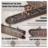 Incense Holder for Sticks Incense Burner with Ash Catcher Incense Stand for Yoga Meditation Home Office Decor - Red Bronze