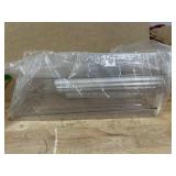 RoskDeewat Egg Holder for Fridge, Automatic Rolling Egg Container for Refrigerator, Stackable Fridge Organizers and Storage with Lid, Clear Plastic Egg Dispenser & Tray (2 Tier)